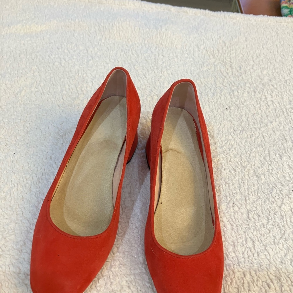J. Crew Vibrant Red Heels